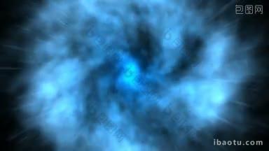 蓝色星系运动背景无缝循环